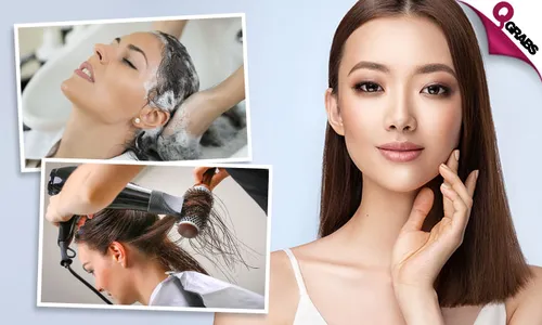 Hydra Cool Collagen OR Brightening Facial + Hair Wash + Blow-Dry!